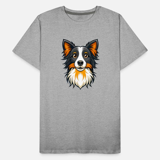 Focused Border Collie Herding Sheep