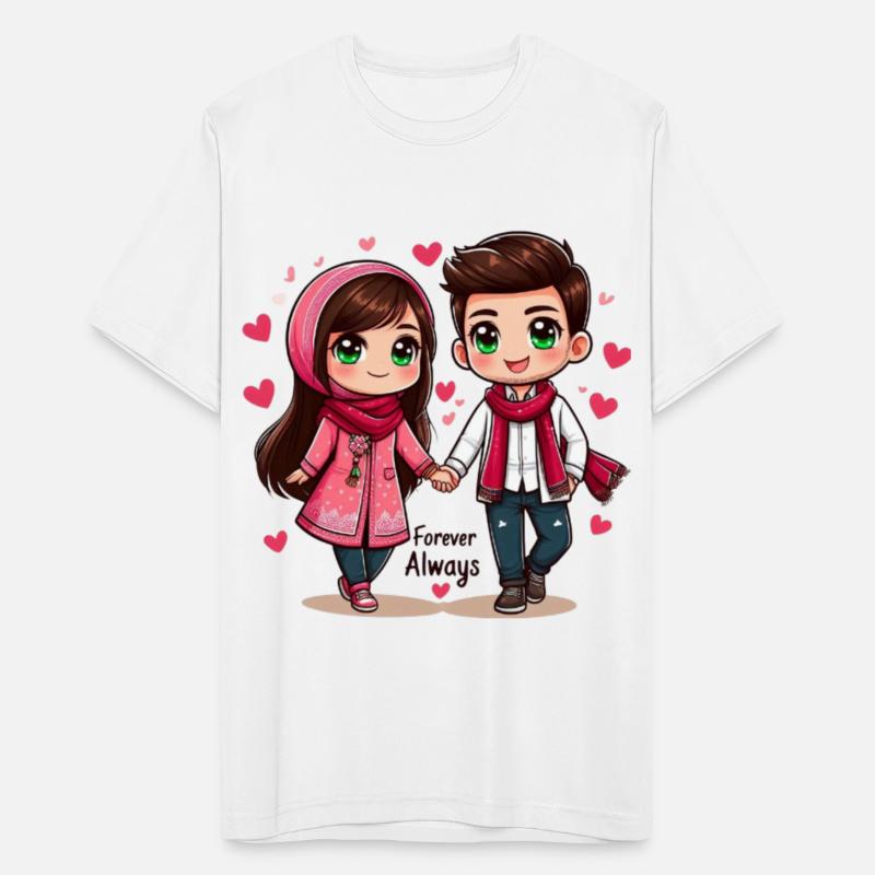 Forever Always – Cute Couple Illustration