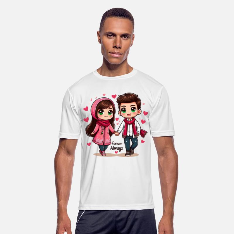 Forever Always – Cute Couple Illustration