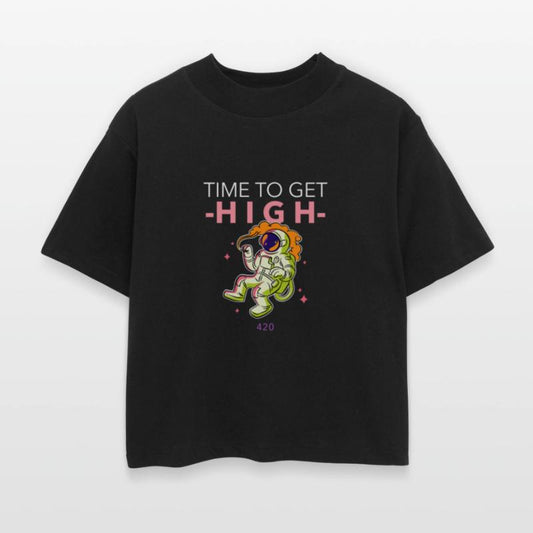 Funny 420 Astronaut Weed Art–Cosmic Stoner Design