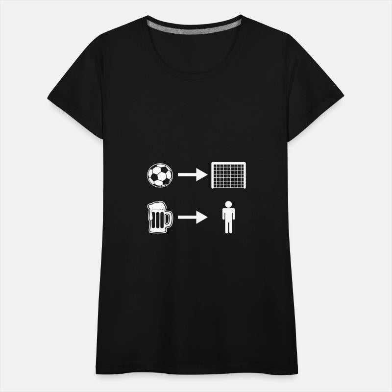 Funny Football and Beer Graphic for Football Fans