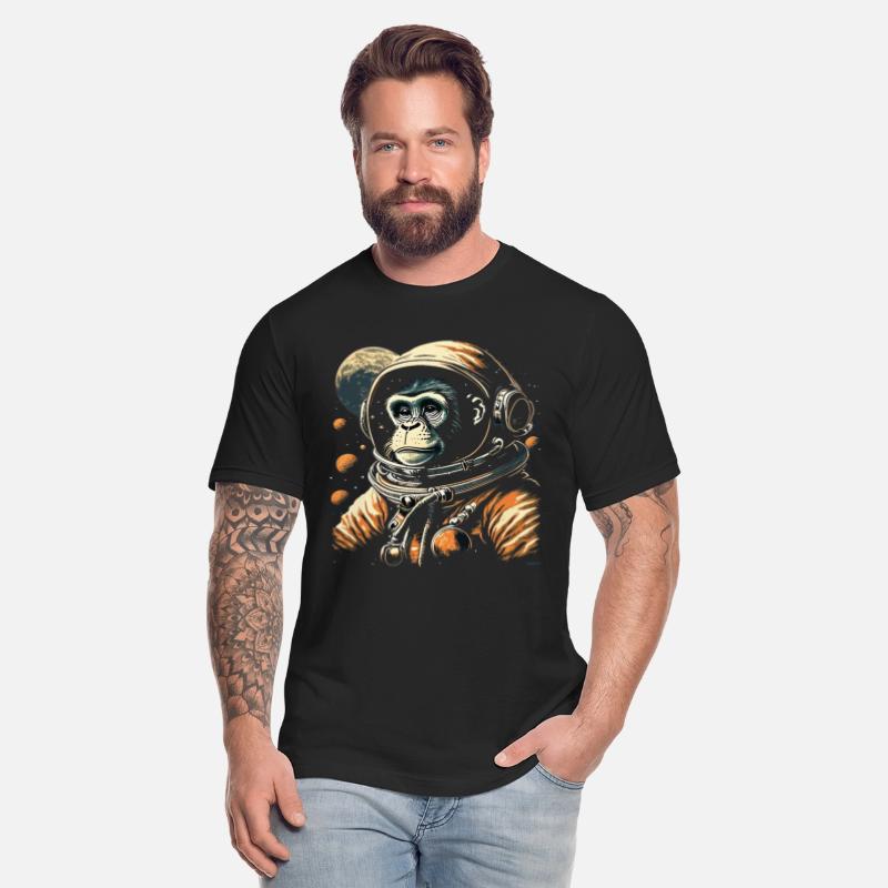 Funny Monkey in Space in Outer Space