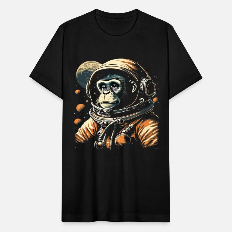 Funny Monkey in Space in Outer Space