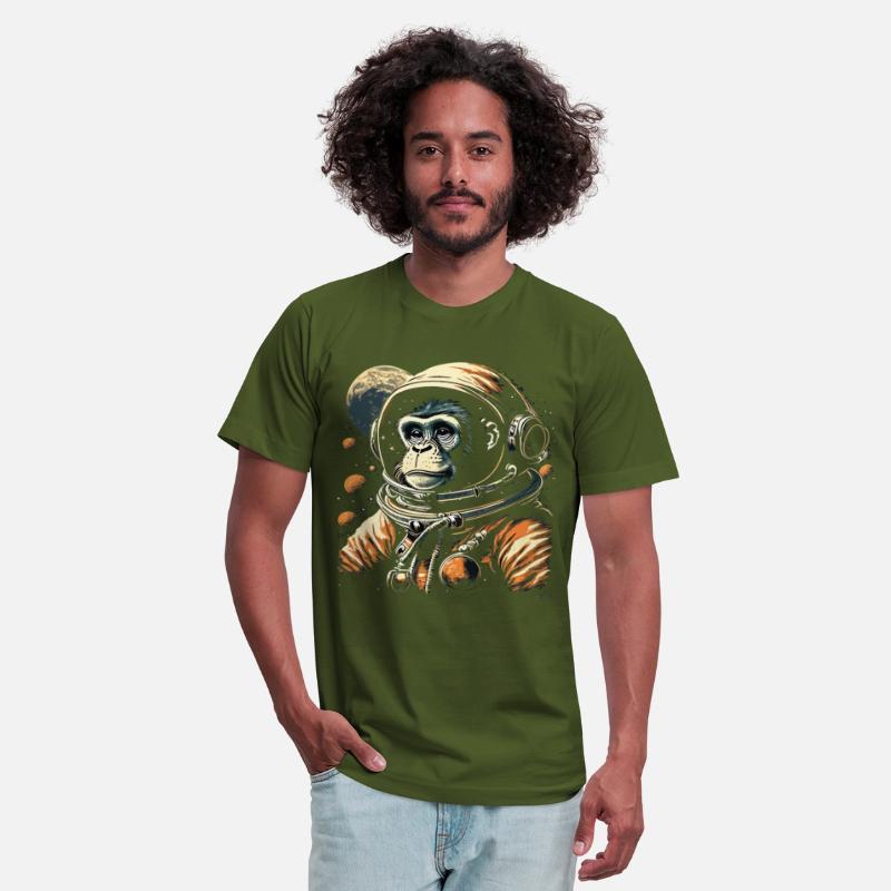 Funny Monkey in Space in Outer Space