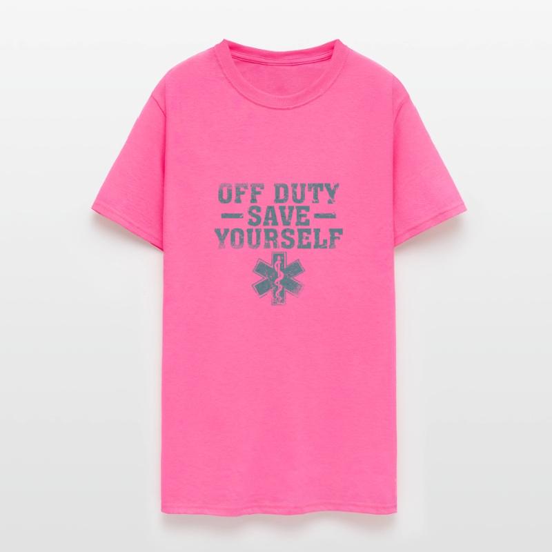 Funny Off Duty Save Yourself Gift Cute Paramedic M