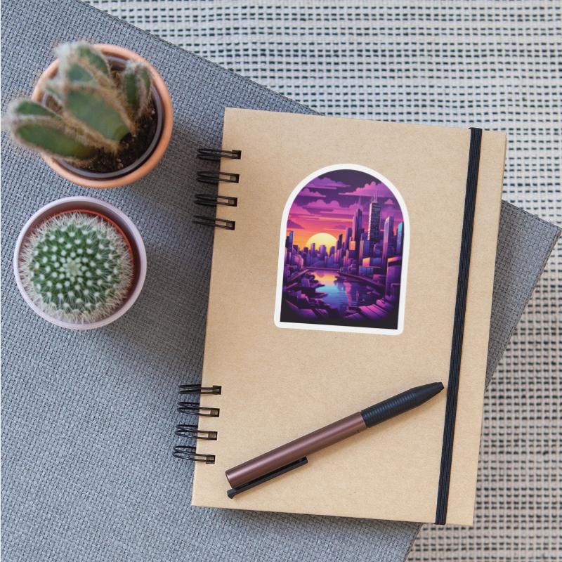 Futuristic city skyscraper