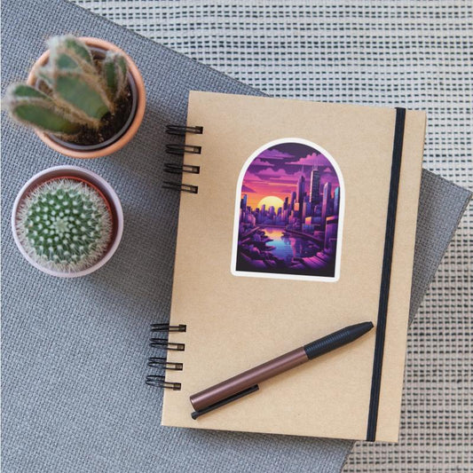 Futuristic city skyscraper