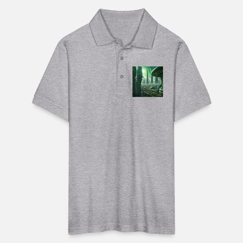 Futuristic Cityscape with Alien Planets