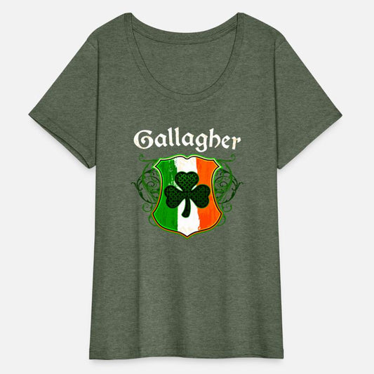 Gallagher Irish Surname Ireland Flag Shield