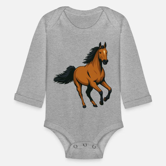 Galloping Chestnut Stallion