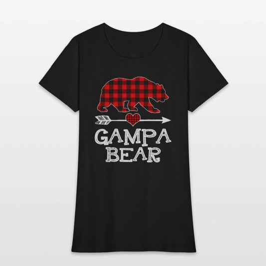 Gampa Bear Pajama Red Plaid Buffalo Family