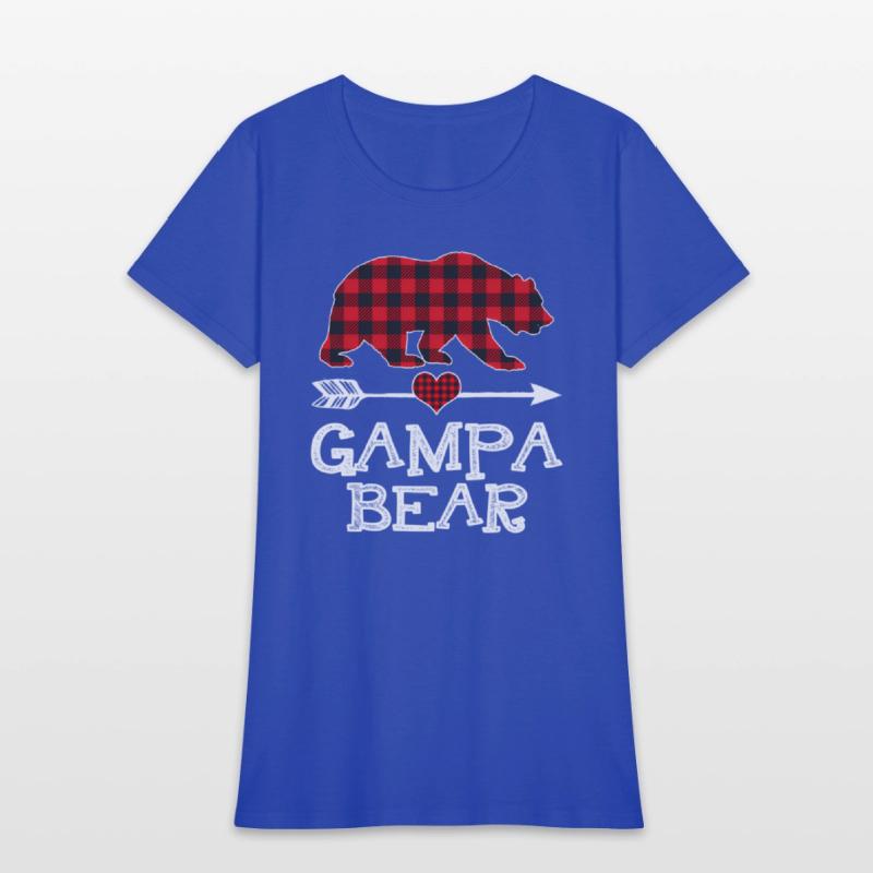 Gampa Bear Pajama Red Plaid Buffalo Family