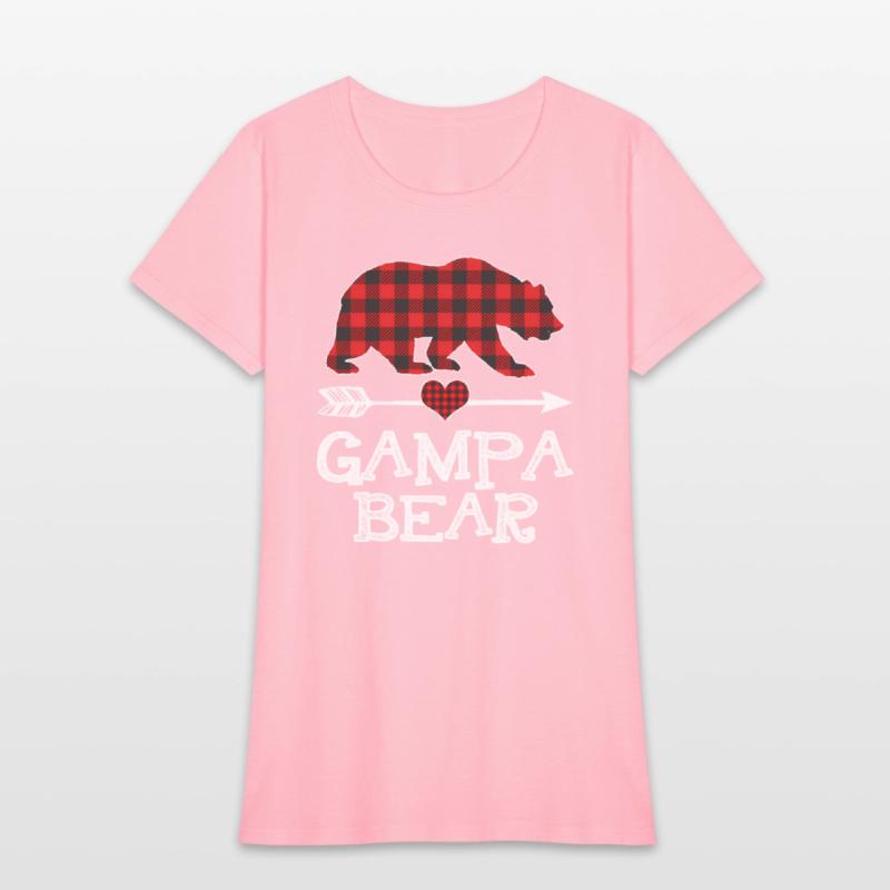 Gampa Bear Pajama Red Plaid Buffalo Family