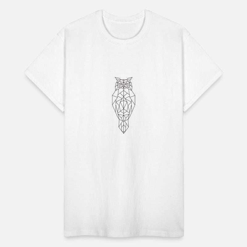 Geometric Owl Unisex T-Shirt – Smart. Sharp. Silen