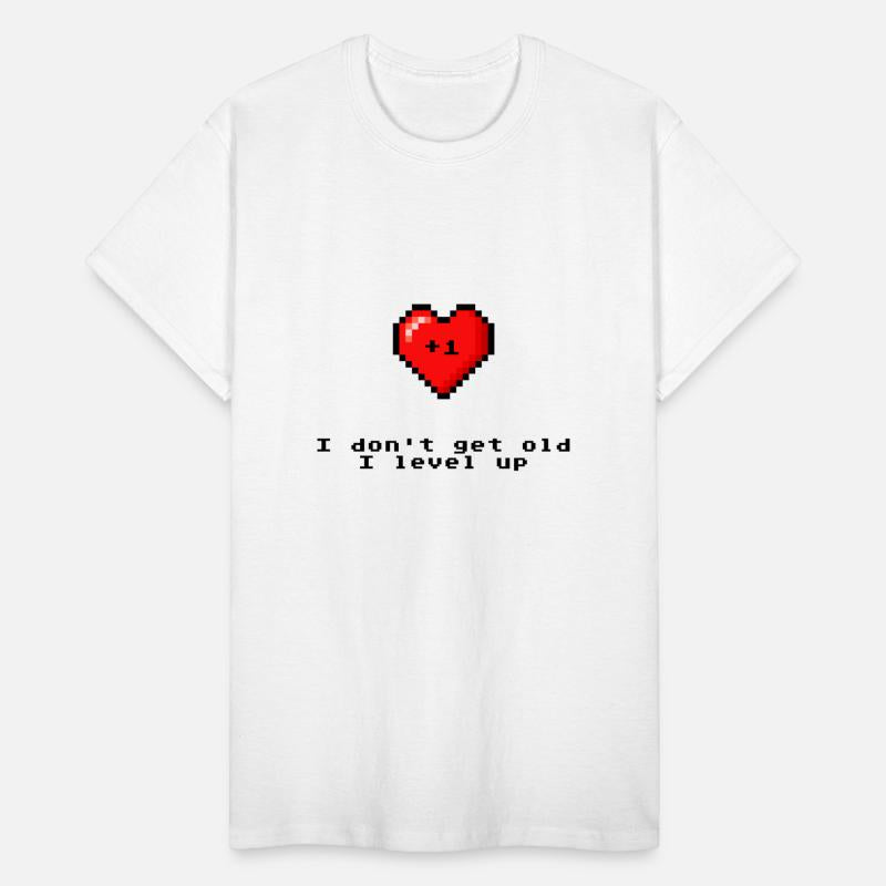 Getting old getting old birthday heart retro game