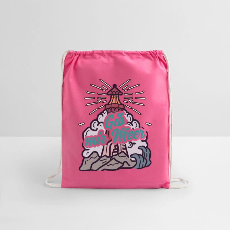 GIB MIR MEER North Sea saying gift lighthouse