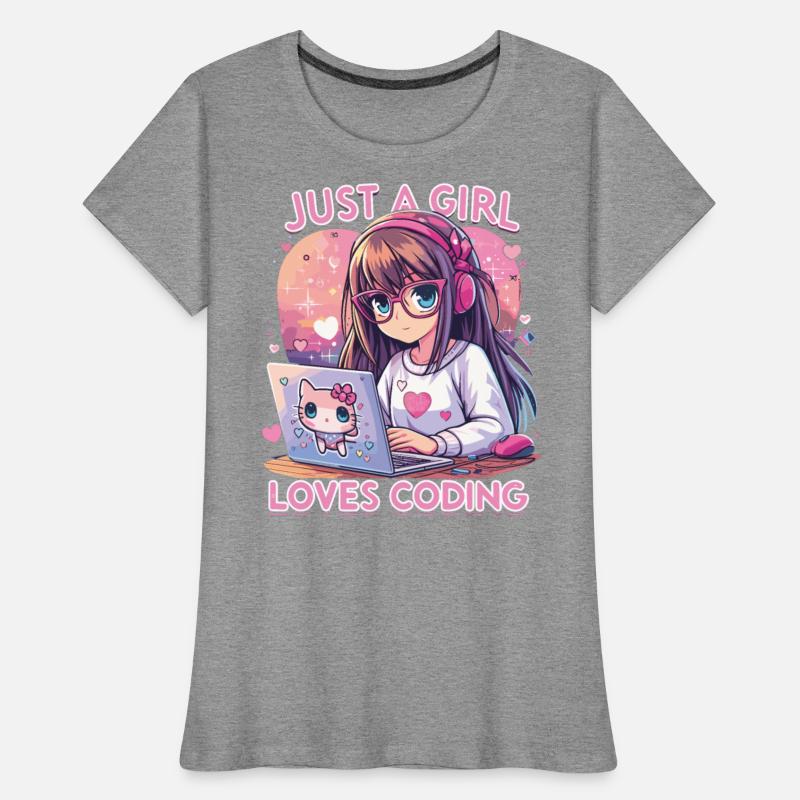 girl working with laptop, just girl love coding