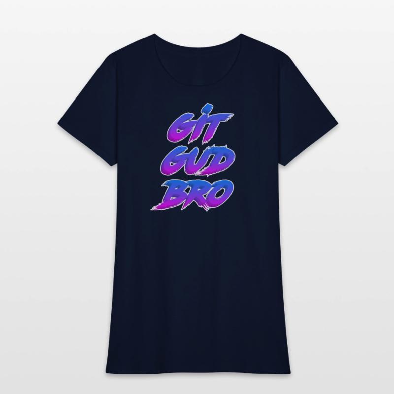 Git Gud Bro (White Outline)