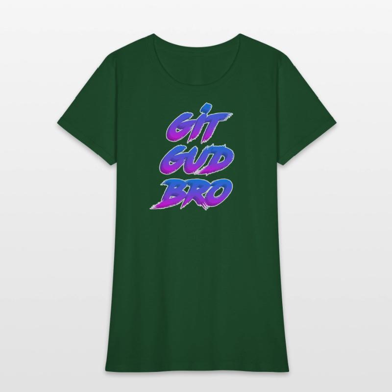 Git Gud Bro (White Outline)