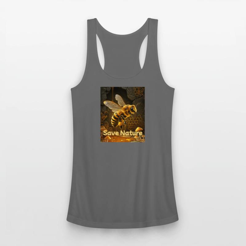 Golden Honeybee Save Nature Design