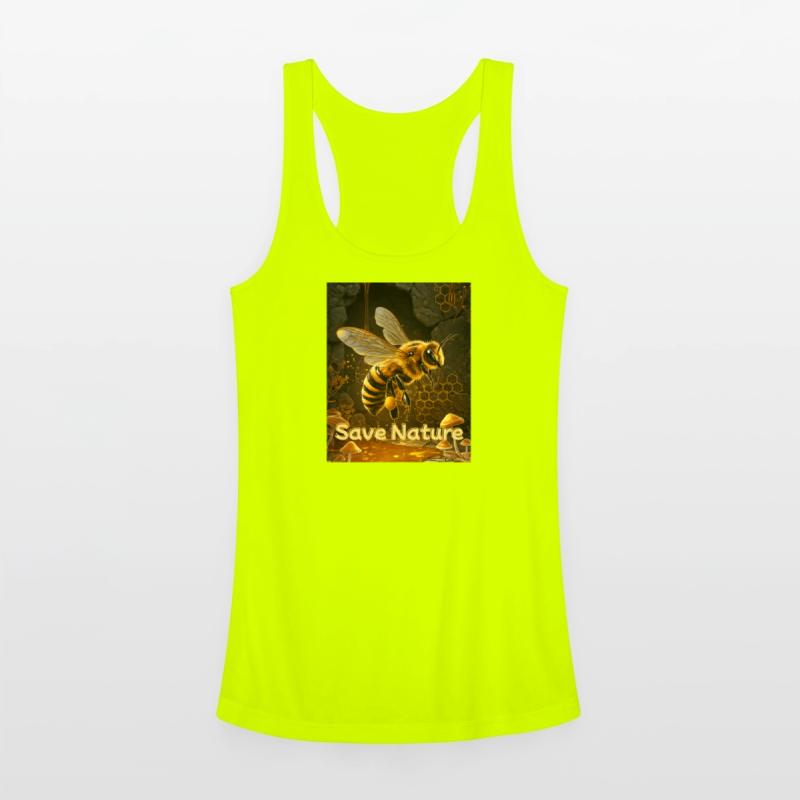 Golden Honeybee Save Nature Design