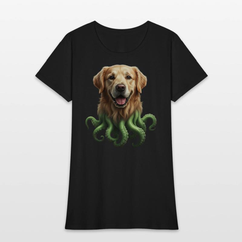 GOLDEN RETRIEVER KRAKEN: SEA'S CUTEST MONSTER