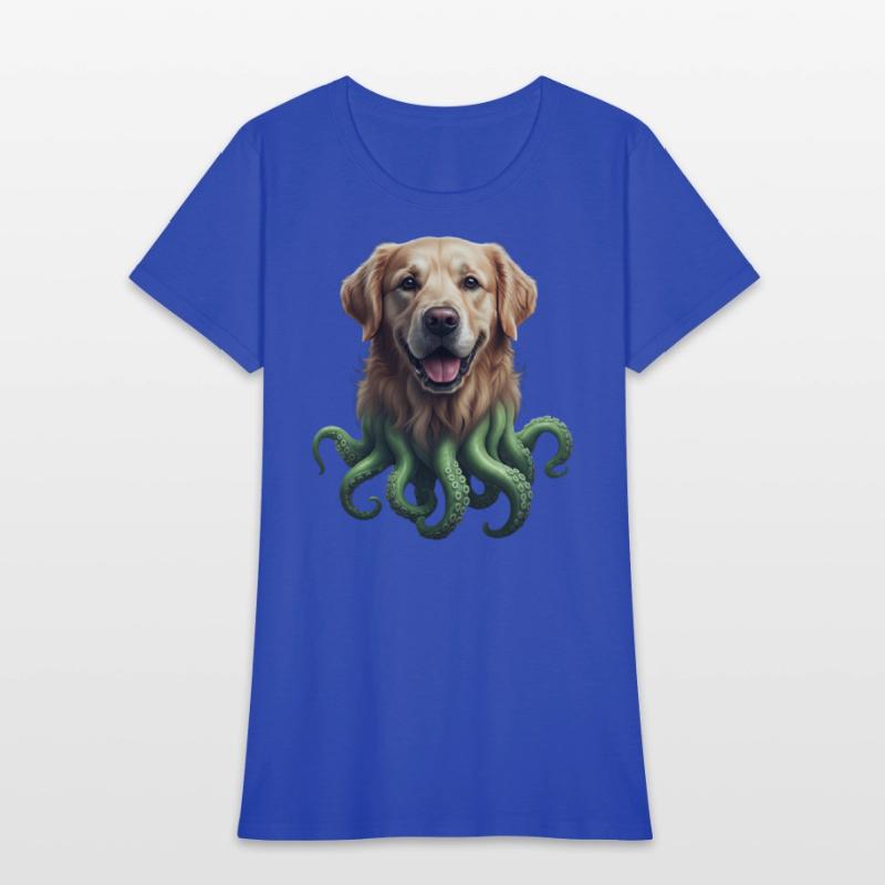 GOLDEN RETRIEVER KRAKEN: SEA'S CUTEST MONSTER