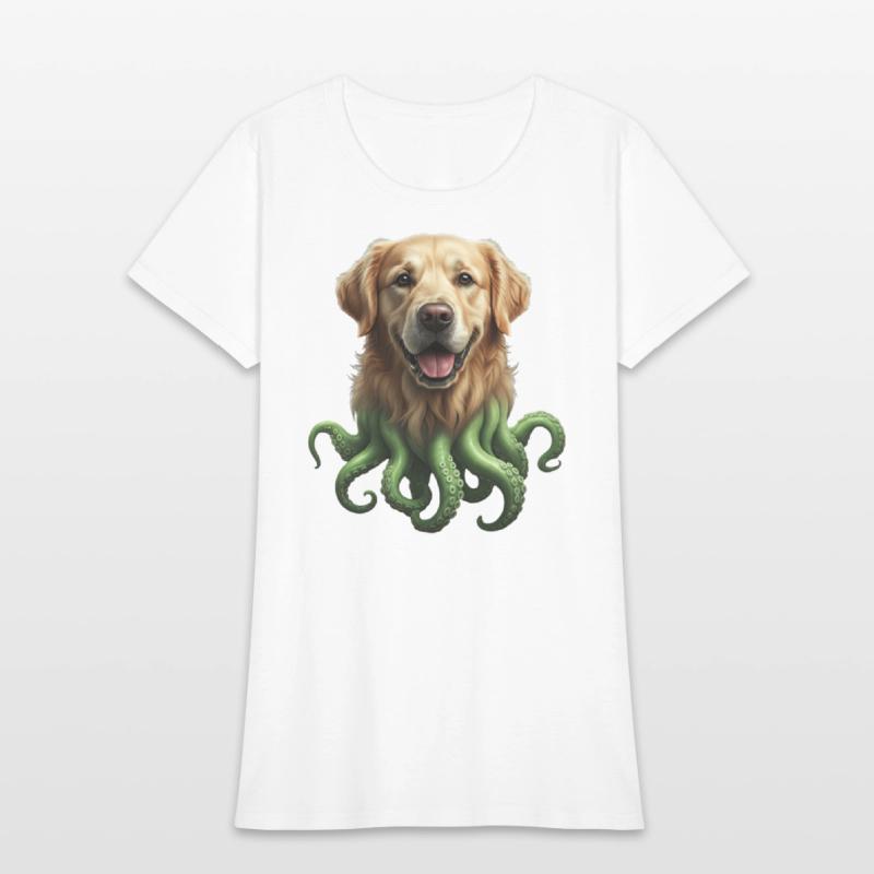 GOLDEN RETRIEVER KRAKEN: SEA'S CUTEST MONSTER