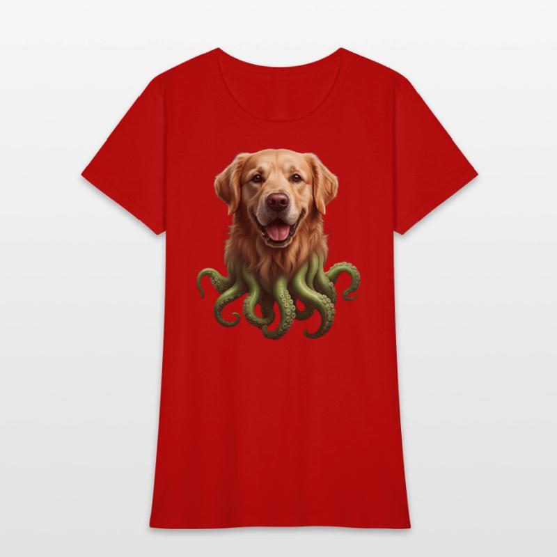 GOLDEN RETRIEVER KRAKEN: SEA'S CUTEST MONSTER