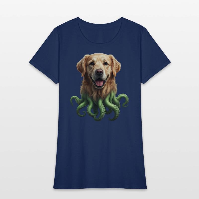 GOLDEN RETRIEVER KRAKEN: SEA'S CUTEST MONSTER
