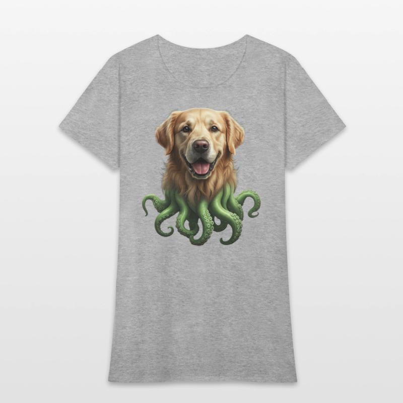 GOLDEN RETRIEVER KRAKEN: SEA'S CUTEST MONSTER