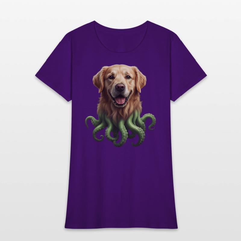 GOLDEN RETRIEVER KRAKEN: SEA'S CUTEST MONSTER