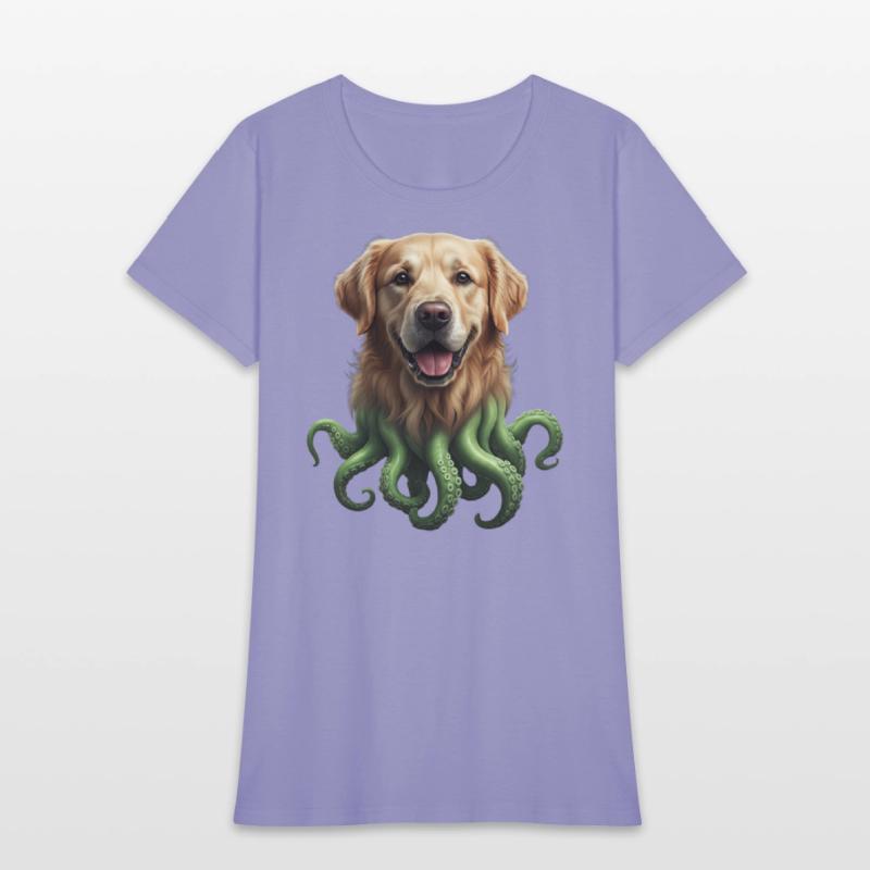 GOLDEN RETRIEVER KRAKEN: SEA'S CUTEST MONSTER