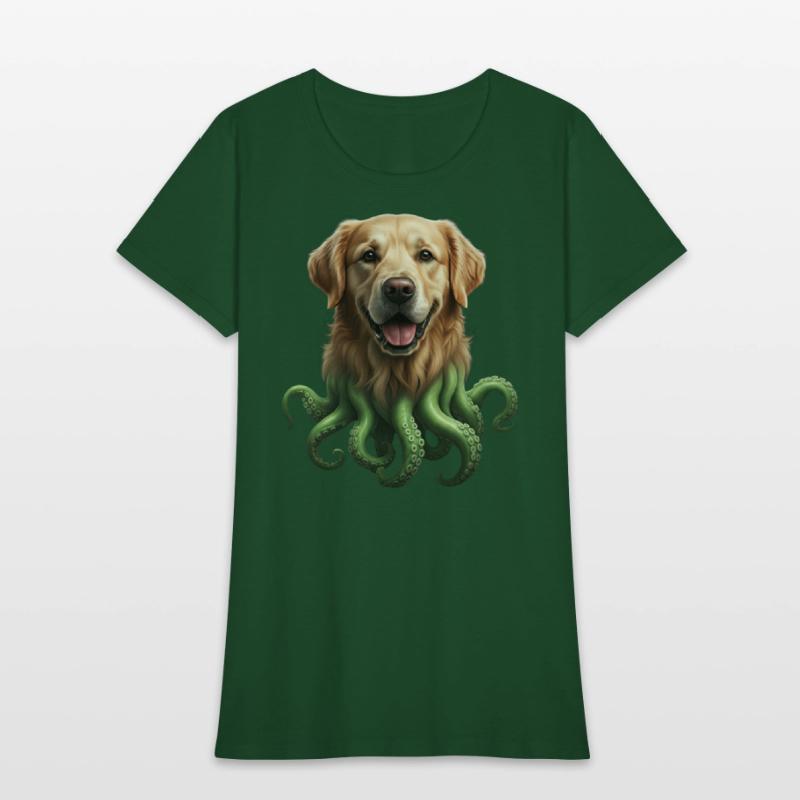 GOLDEN RETRIEVER KRAKEN: SEA'S CUTEST MONSTER