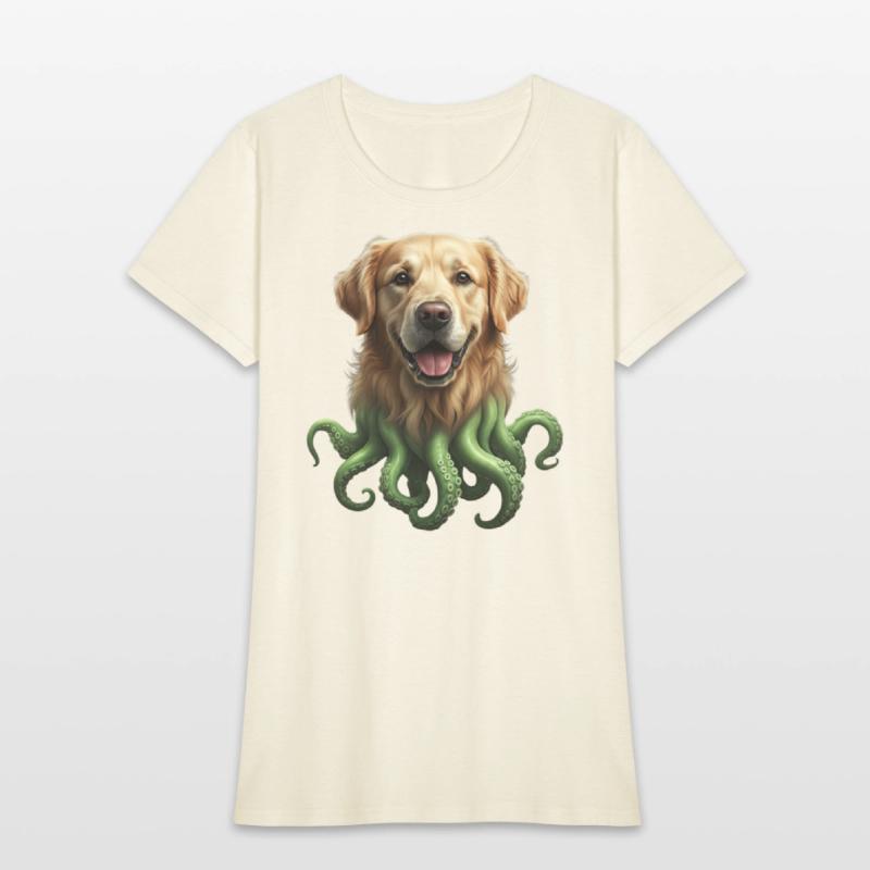 GOLDEN RETRIEVER KRAKEN: SEA'S CUTEST MONSTER