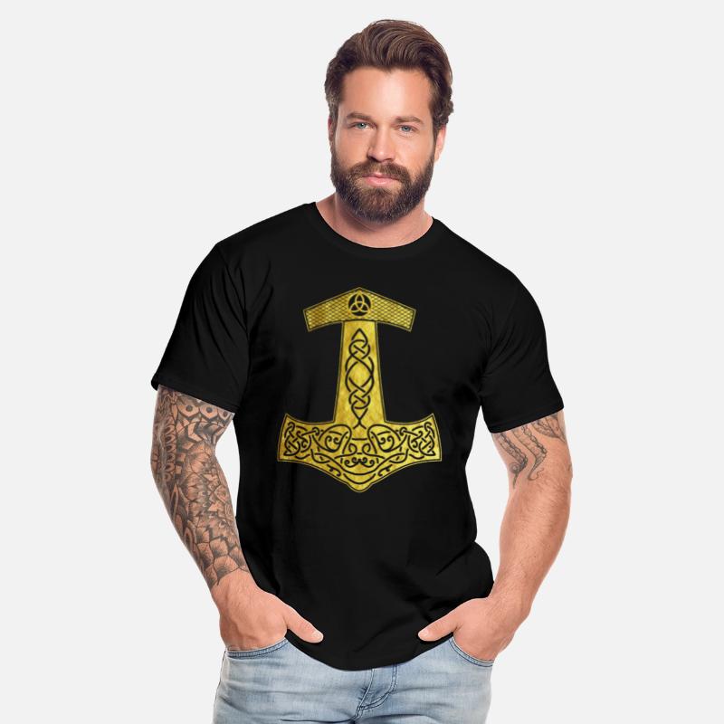 Golden Thor Hammer Nordic design present