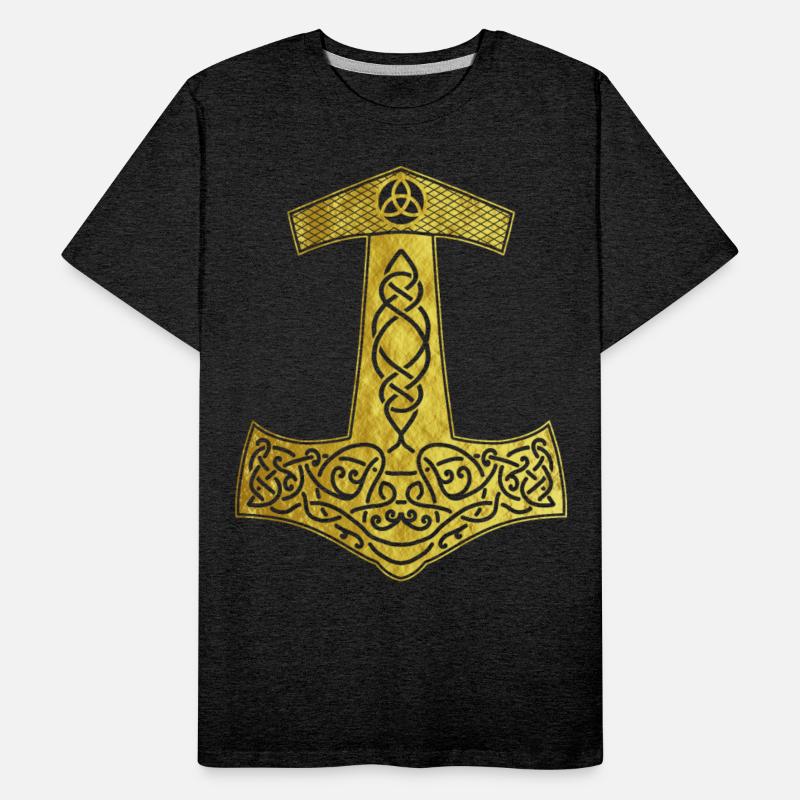 Golden Thor Hammer Nordic design present