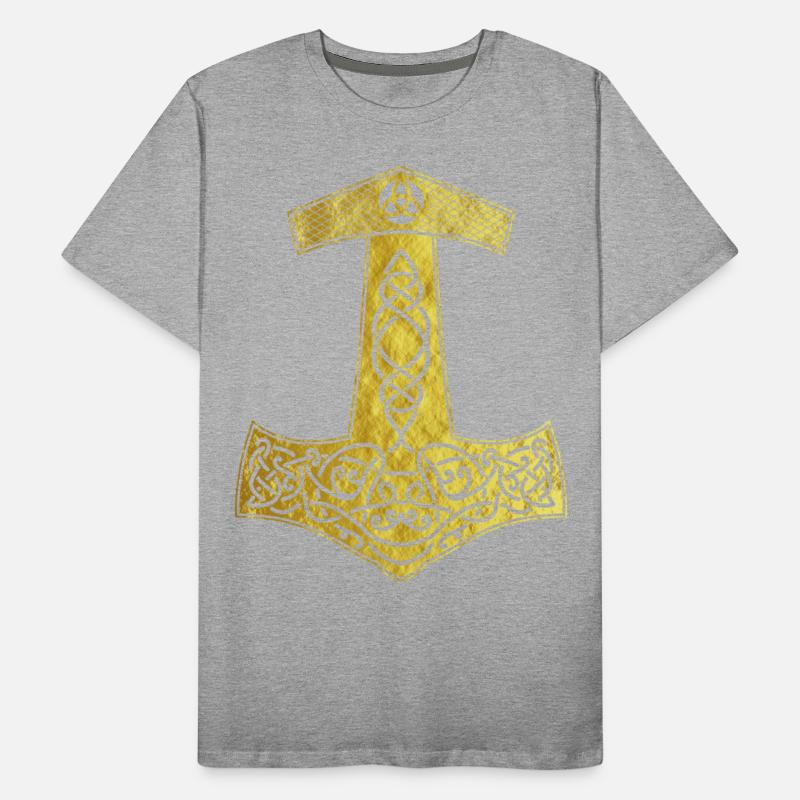 Golden Thor Hammer Nordic design present
