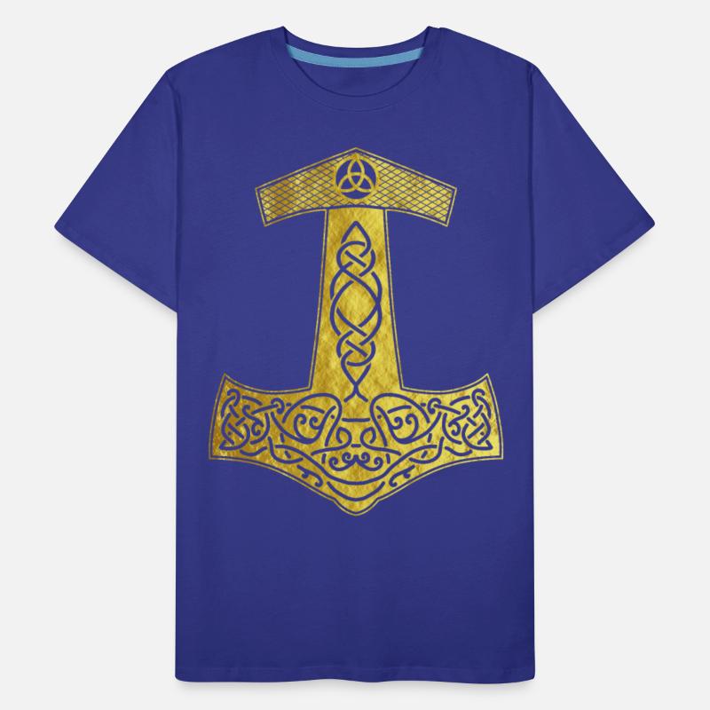 Golden Thor Hammer Nordic design present