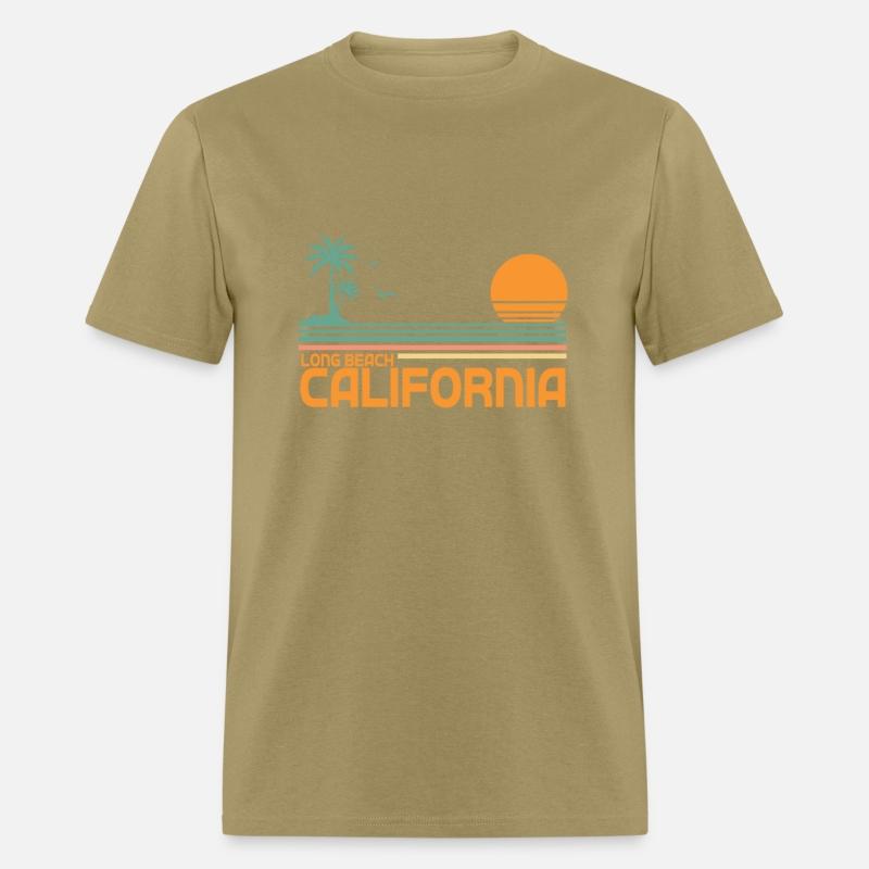 GRAPHIC TEES RETRO LONG BEACH CARIFORNIA VINTAGE