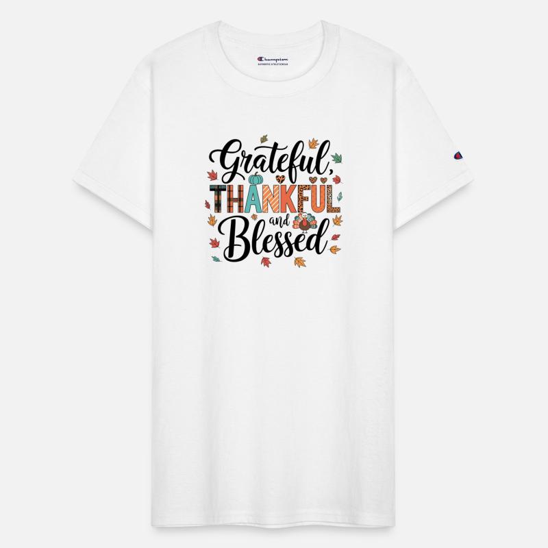 Grateful Thankful and Blessed - Thanksgiving Vibes