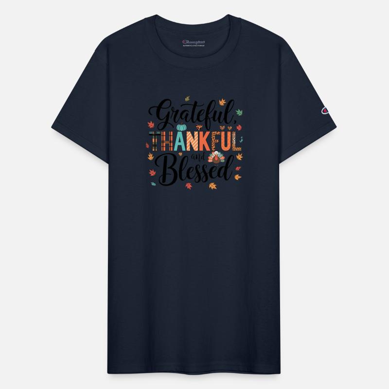 Grateful Thankful and Blessed - Thanksgiving Vibes