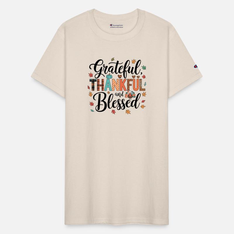 Grateful Thankful and Blessed - Thanksgiving Vibes