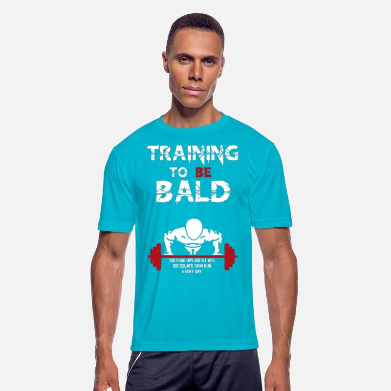 Gym - Training to be bald, push ups, sit up, squat