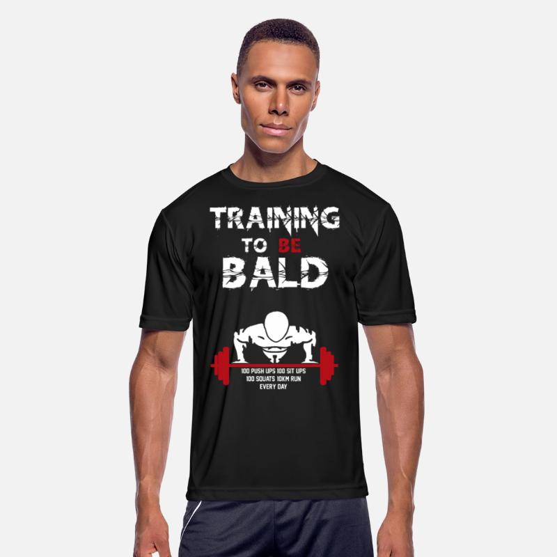 Gym - Training to be bald, push ups, sit up, squat