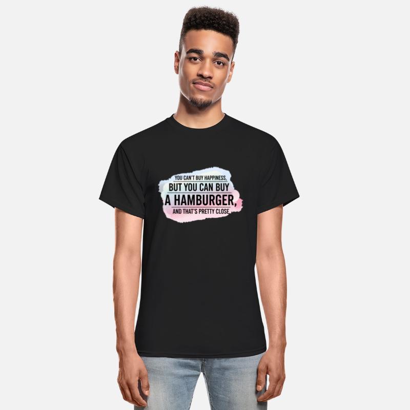 Hamburger Happiness - Fun Food Quote Design