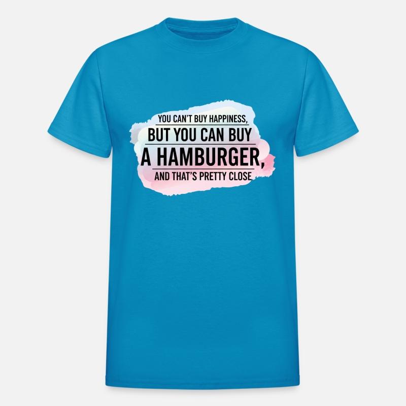 Hamburger Happiness - Fun Food Quote Design