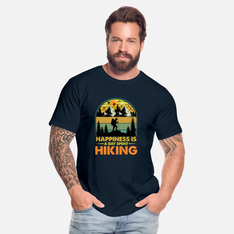 Happiness Is A Day Spent Hiking T Shirt Design
