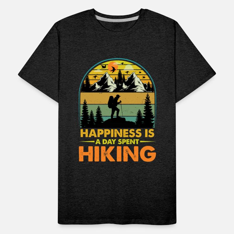 Happiness Is A Day Spent Hiking T Shirt Design