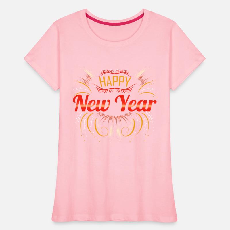 Happy New Year With Decoration Fireworks